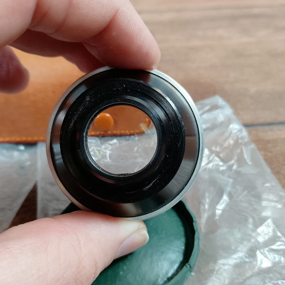 Accura Aux Lens Set Wide Angle Telephoto V-W Silver Black Excellent With Case